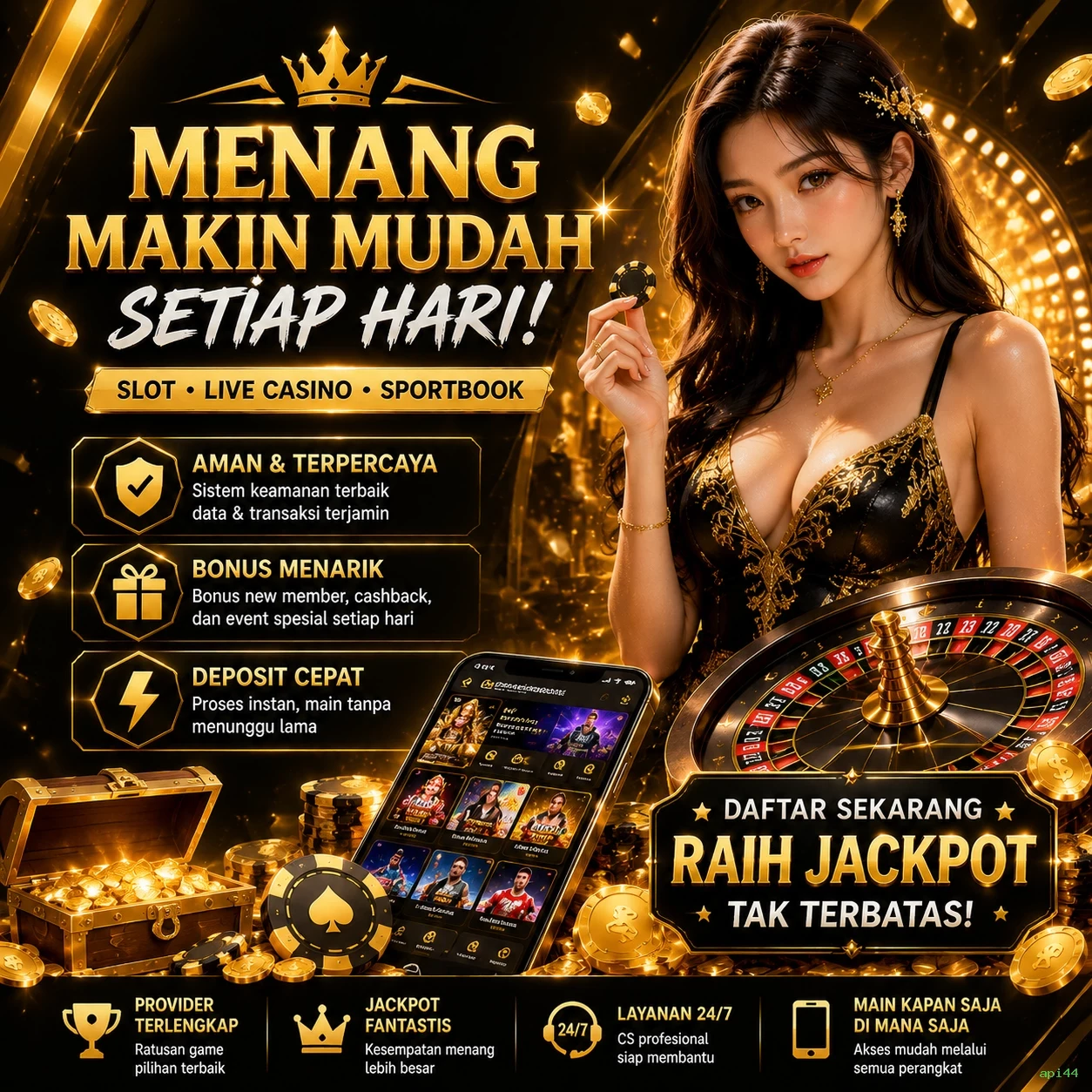 Berbagai Jenis Permainan yang Tersedia di api44